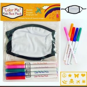 Color Me Kids Face Mask Washable Adjustable